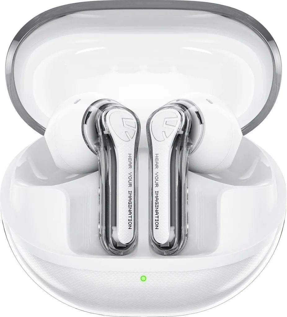 Soundpeats Clear Blanc : Écouteurs Bluetooth Transparents avec Micro HD - 4