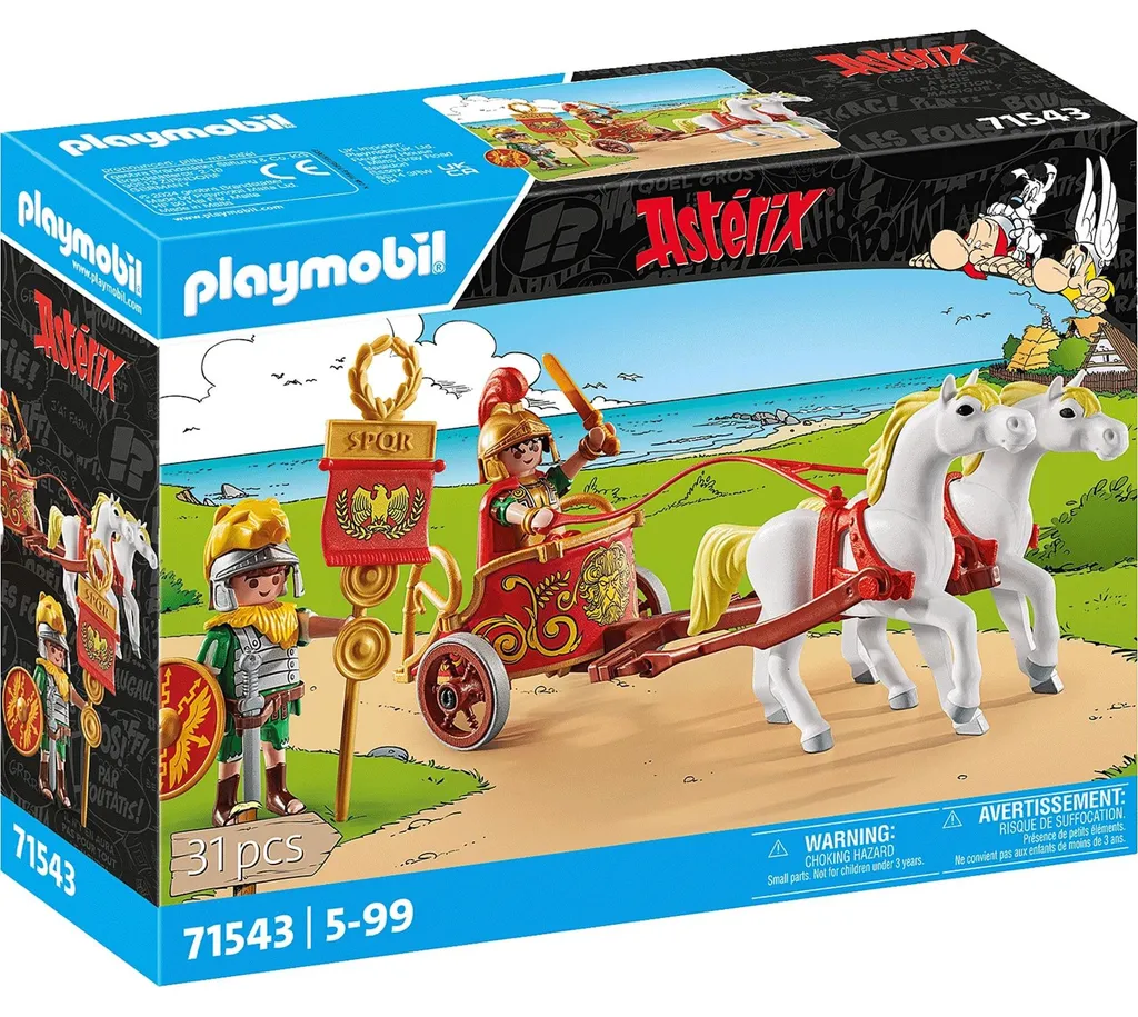 Char de Guerre Romain Playmobil 71543 Jouet de Construction Astérix