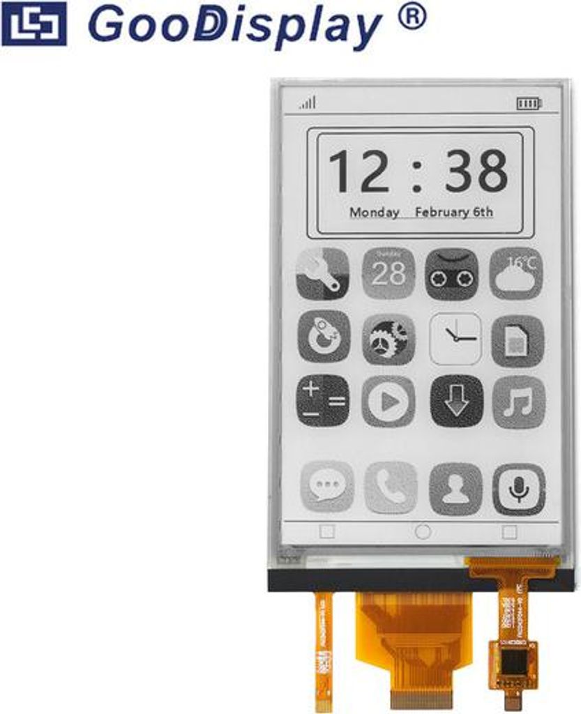 GoodDisplay 4,26" Frontlit-Touch-E-Paper-Display für ESP32 – hoher Kontrast, GDEQ0426T82-FT01C