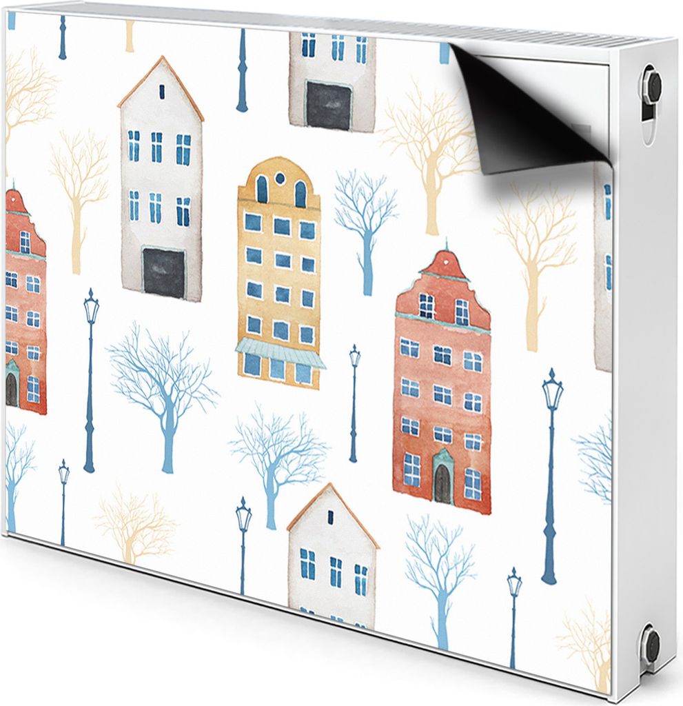 Magnet Radiator Magnet Mat Heizkörper Heizung Verkleidung Abdeckung 80x60 cm - Gebäude