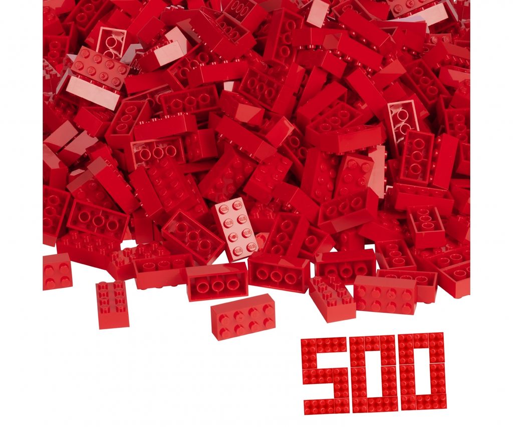 Simba Toys Blox - 500 8er Bausteine rot - kompatibel mit Produktbild 