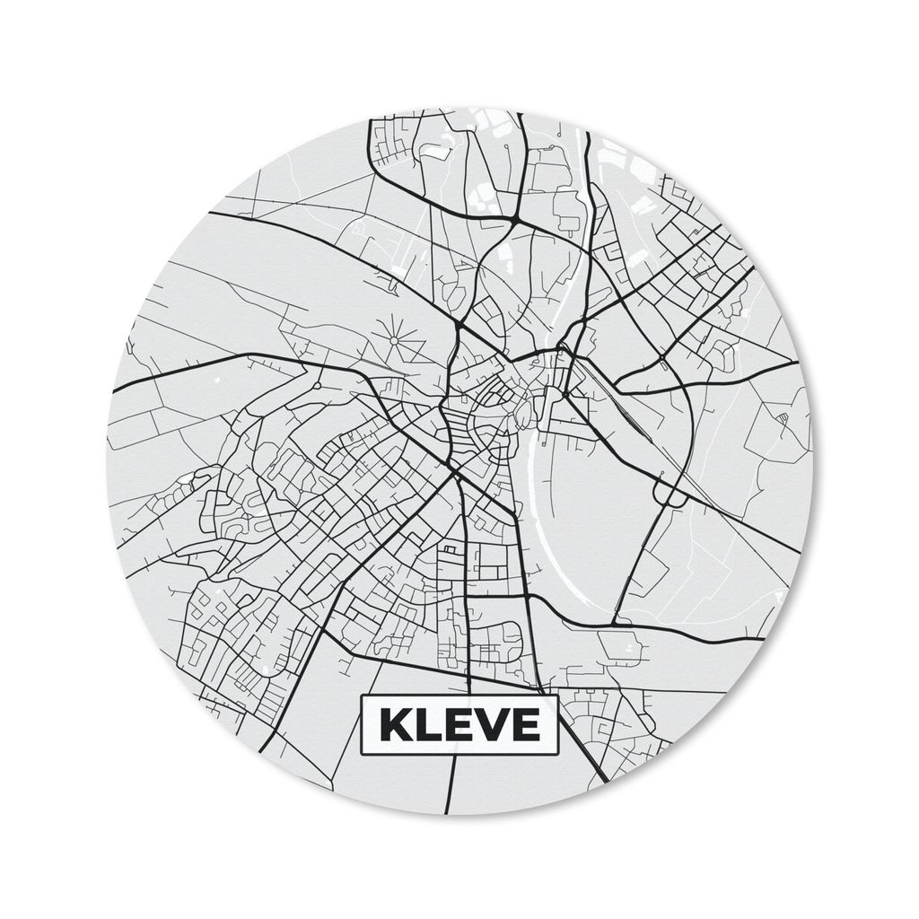 MuchoWow Mauspad Mousepad Stadtplan - Kleve - Karte - Deutschland - Karte 30x30 cm - Mousepads - Maus Mat - Pad - Mausunterlage - Tischunterlage ...