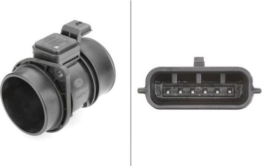 HELLA 8ET 009 142-131 Luftmengenmesser OE 93856812 kompatibel mit Primastar, Qashqai, Movano, Vivaro, Kangoo, Master, Megane, Scenic, Trafic