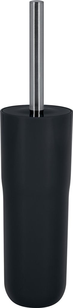 Spirella WC Bürste Klobürste Toilettenbürste hochwertig „Cocco“ mit hygienischem Behälter Schwarz