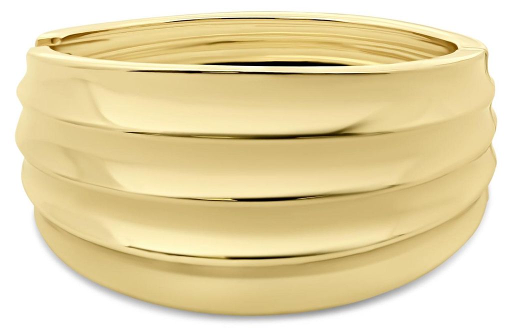 8CB-91433 – CO88 Collection – Armreif mit Linienmuster – Damenarmband – Armband aus Stahl – Geschenk für Frauen