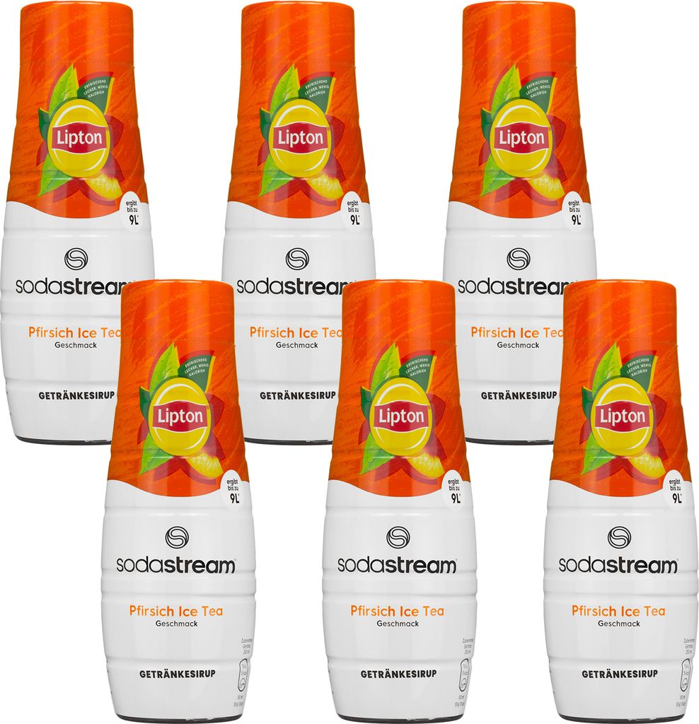 Lipton Eistee Sirup Pfirsich 6x440ml SodaStream Konzentrat Getränk