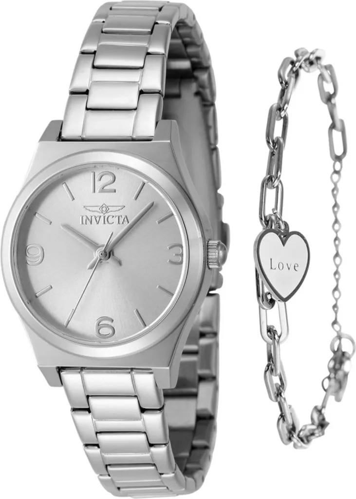 Invicta Angel 48246 Donna - Orologio Argento 30mm Acciaio Inox