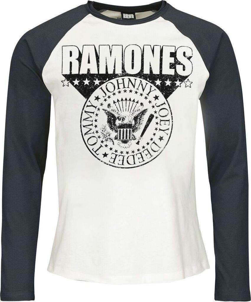 Ramones Langarmshirt Herren Amplified Collection - 3D Crest multicolor M