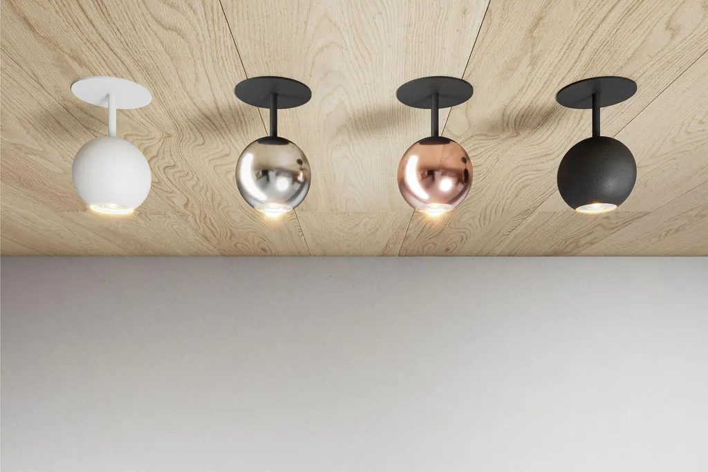 Spot LED Noir Mat CRI 93 orientable 3000K pour accentuation de luxe - 3