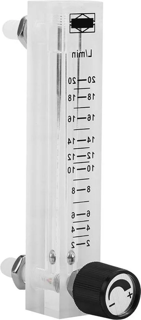Débitmètre oxygène 2-20 L/min à corps métallique et vanne intégrée