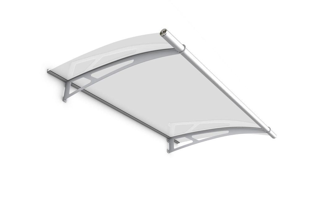 Gutta Pultvordach PT/XL Edelstahl 6 mm, klar