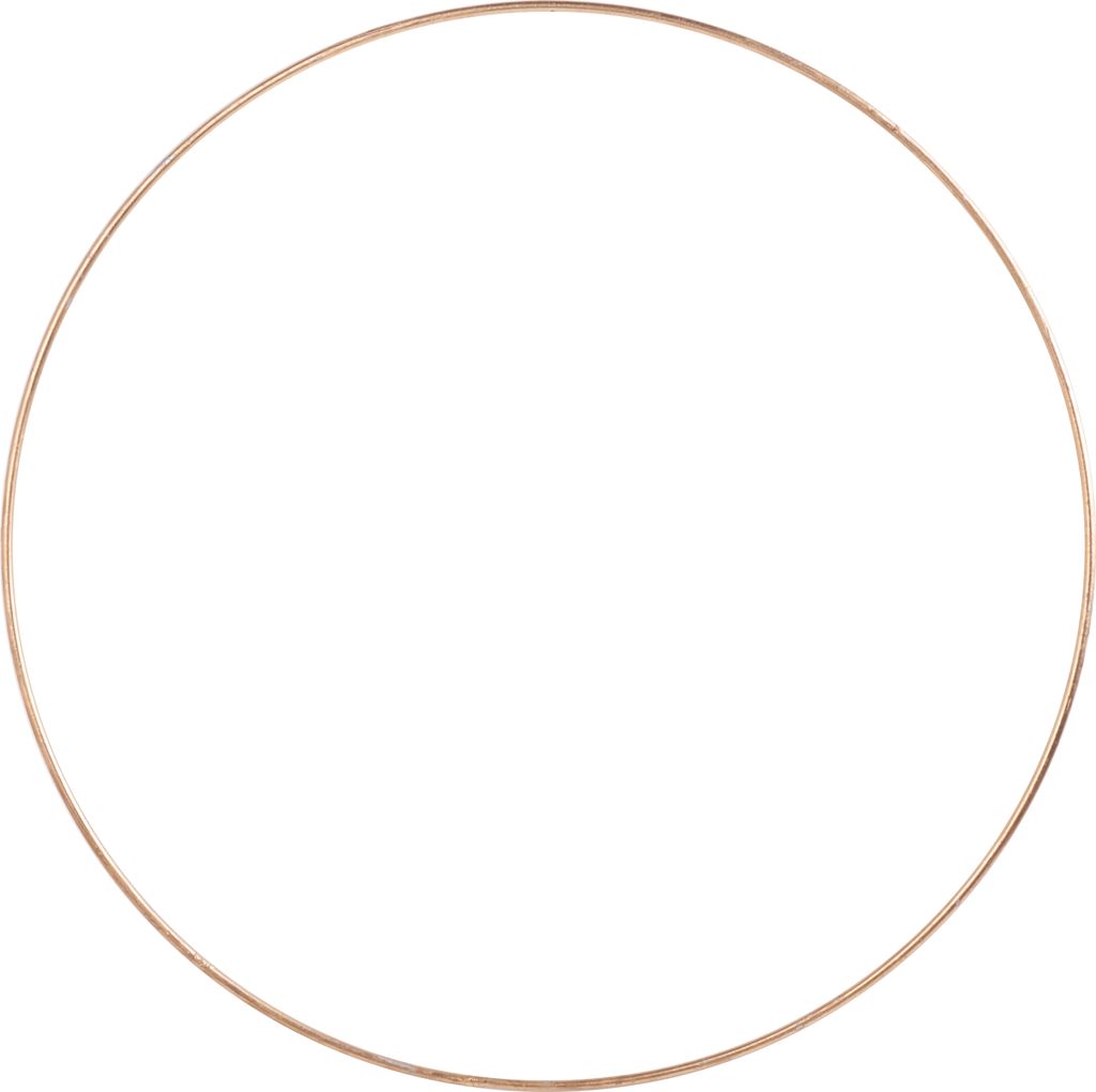 Metallring "Kreis", Goldfarben Ø 35 cm Produktbild 