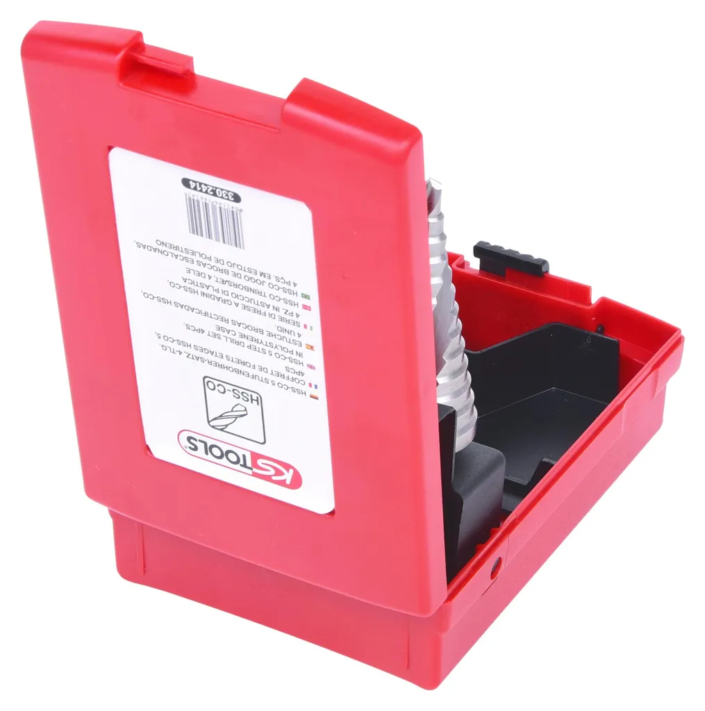 KS Tools 330.2414 Jeu de 3 mèches HSS pour perçage métal de haute précision - 8