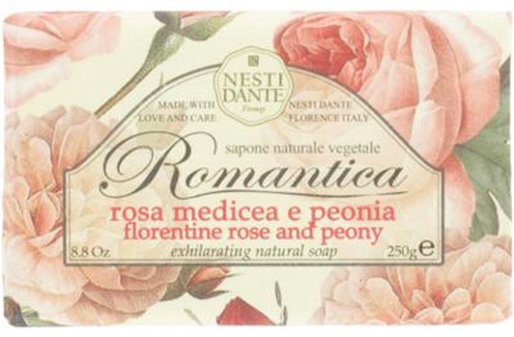 Nesti Dante Zeep Romantica Rosa Medicea E Peonia (250 gr) Productafbeelding 
