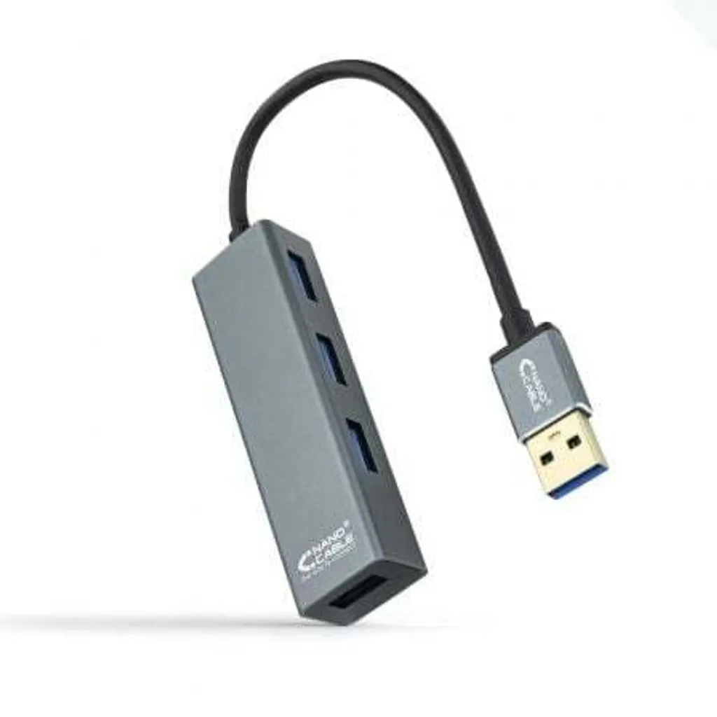 Offerta Hub USB 3.0 4 Porte Nanocable 10.16.4402 - Grigio Alluminio