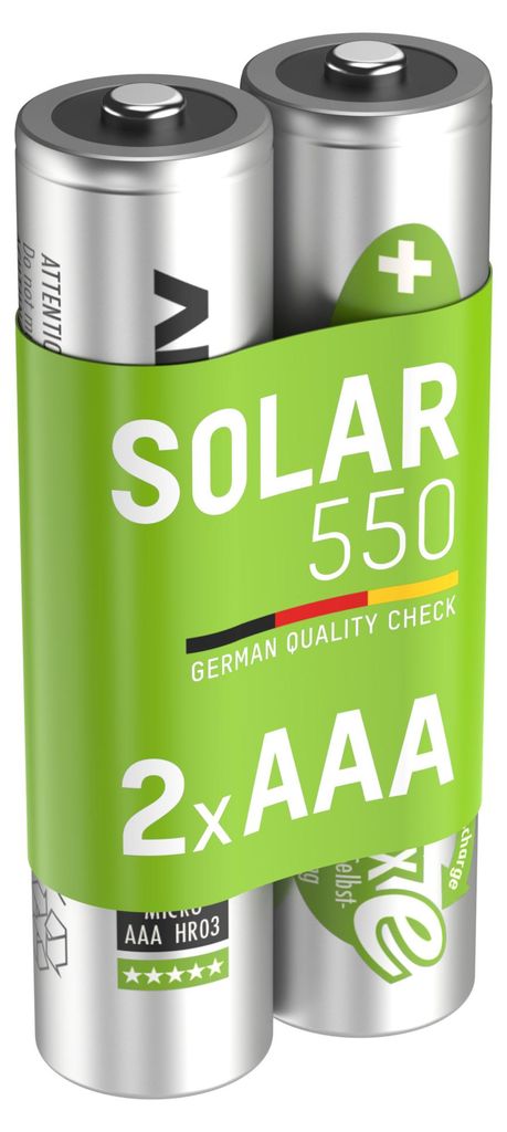 ANSMANN Akku AAA Micro 550 mAh 1,2V NiMH, 2 Stück - Produktbild 
