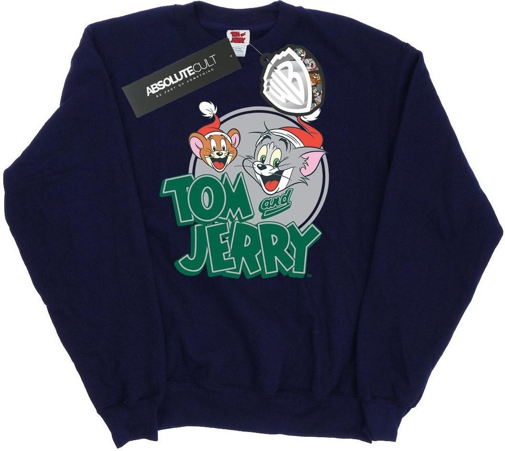 Tom And Jerry - "Christmas Greetings" Sweatshirt für Damen BI11649 (XL) (Marineblau)