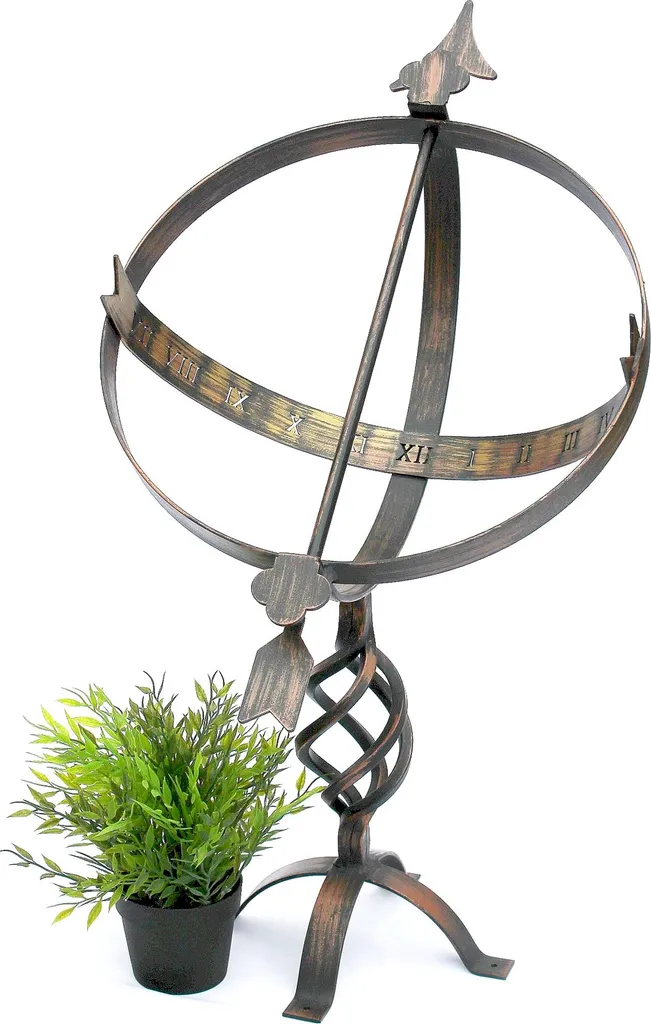Cadran Solaire Métal Résistant Intempéries Finition Fer Forgé 70cm - 10