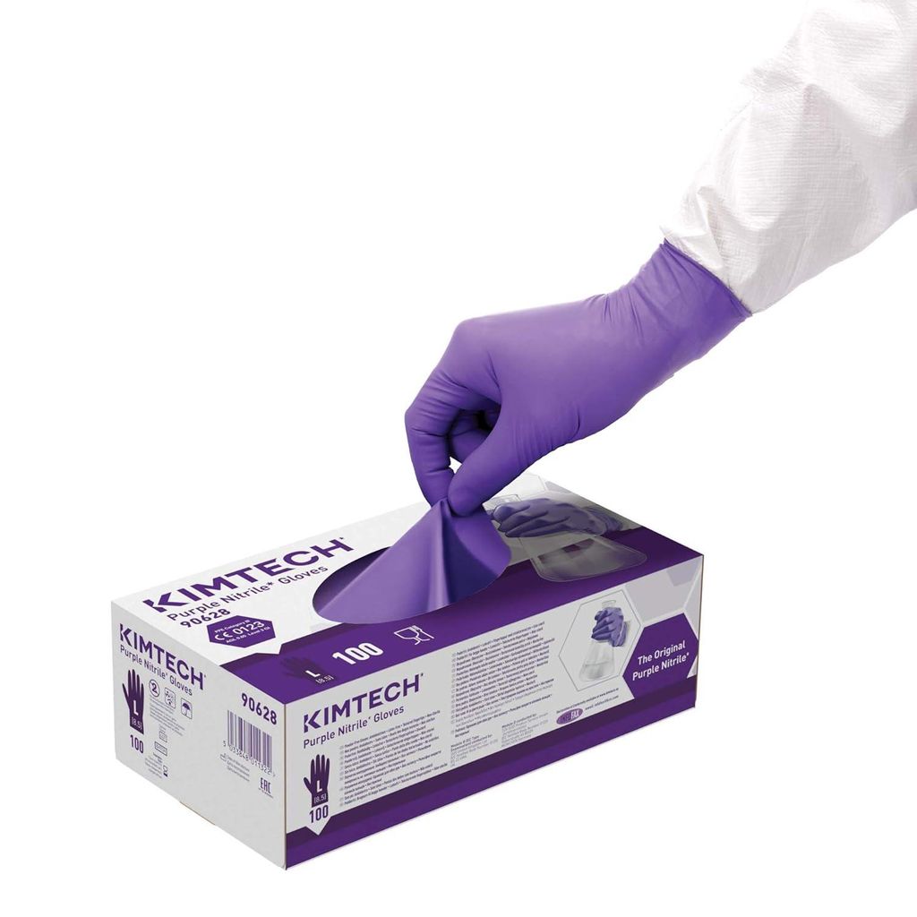 1 PAC Kimtech Science Einweghandschuh Purple Nitrile Gr. XL/9 / 90 Stück je Box