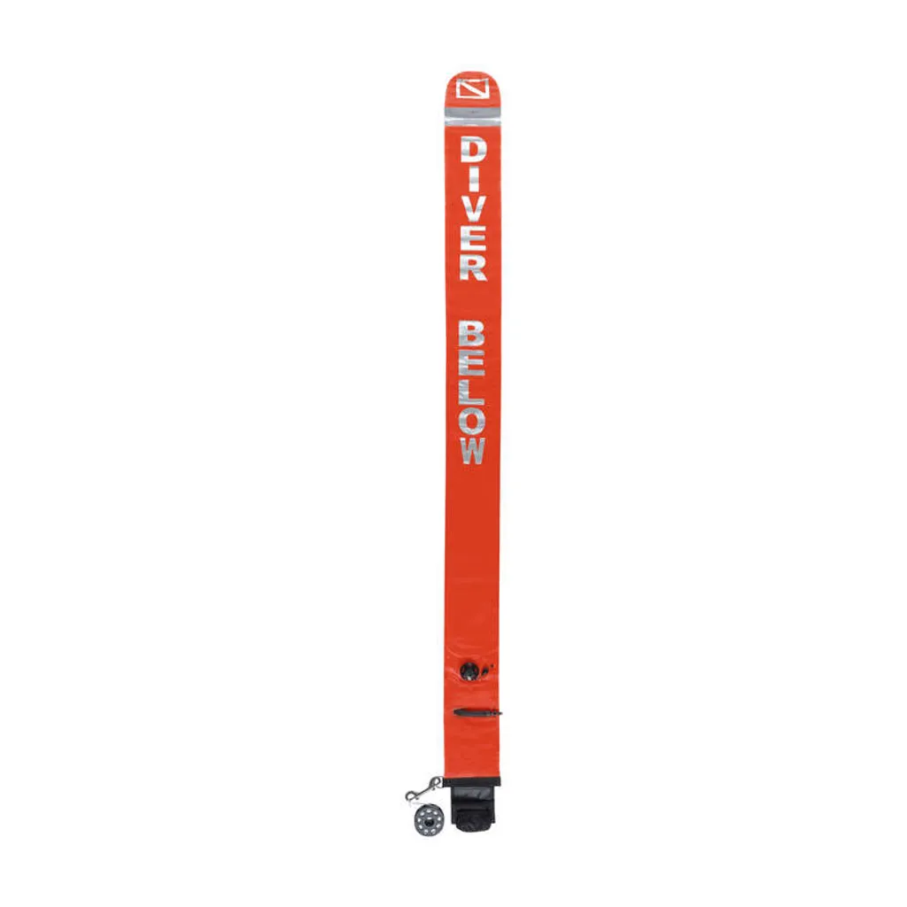 Parachute de Palier Mares Diver Marker Orange avec Moulinet 20m Fil