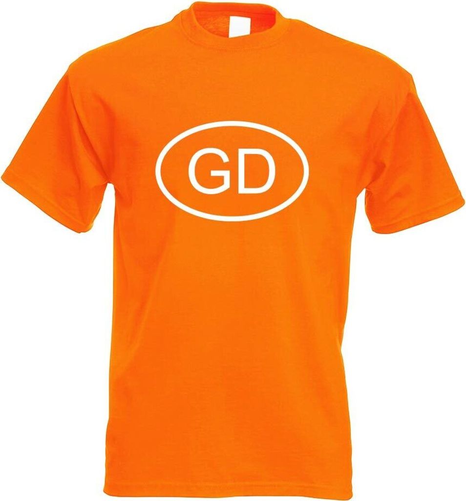 Kiwistar - T-Shirt - orange - Grenada GD Motiv Bedruckt Funshirt Design Print - mit Motiv Bedruckt - Funshirt Design - Sport - Freizeit - Herren - XXL