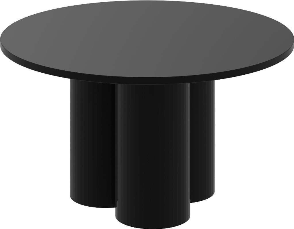 Design Couchtisch HRE-222 rund Hochglanz Wohnzimmer Tisch 80 x 50 cm