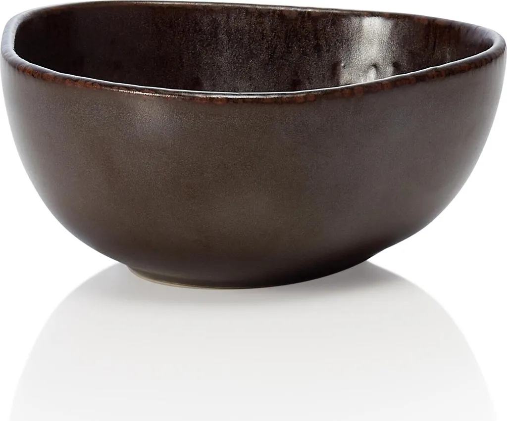 6 Bols Robustes en Grès Ø 11,5 cm : Vaisselle Durable Metallic Brown