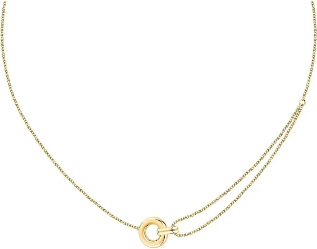 Collier Capsule Minimaliste Aurora SANB01 en Plaqué Or 18 Carats