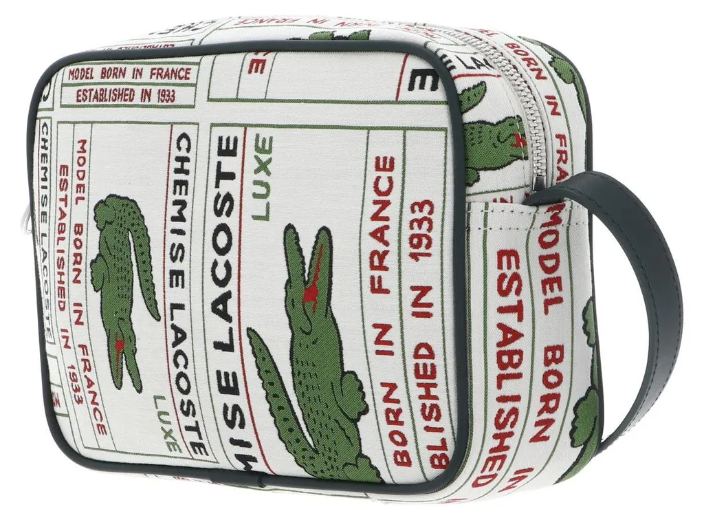 Sacoche Lacoste Crossover Multiple Label Sinople en Toile Résistante - 2