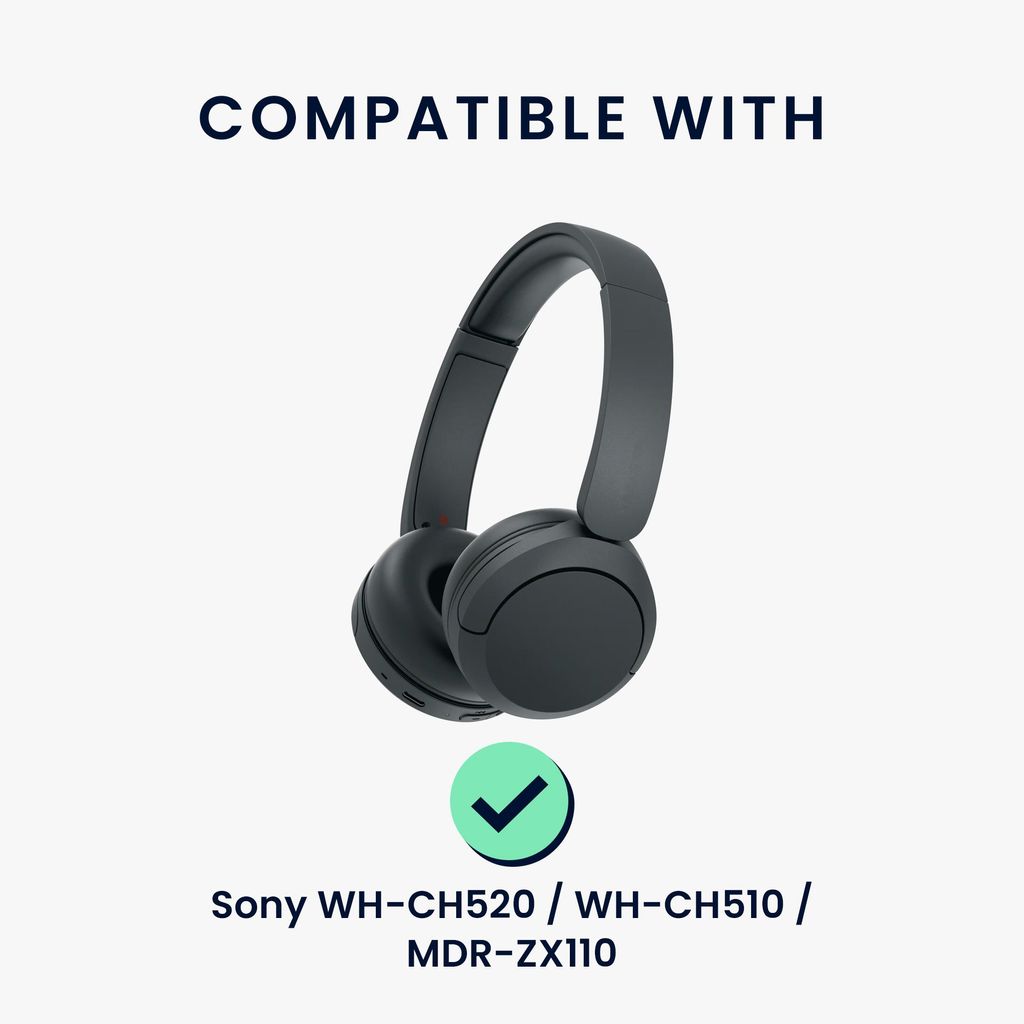 kwmobile Neopren Kopfhörer Tasche für WH-CH520 / WH-CH510 / MDR-ZX110 - Kopfhörer Case - Hülle Reise Beutel für Headset Headphones - Weiche Ov...
