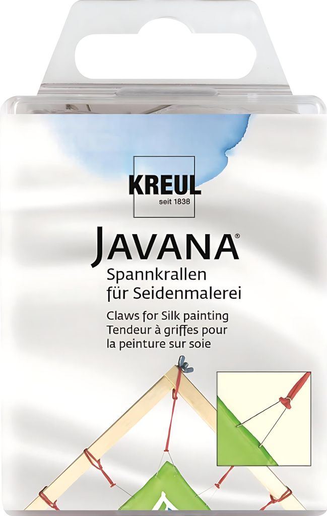 KREUL Spannkrallen JAVANA für Seidenmalerei 24 Stück Produktbild 