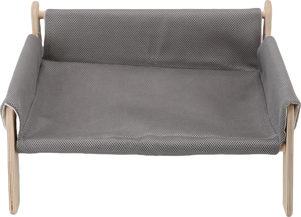 Canapé pour chat anti-humidité bois stable évite le froid du sol gris