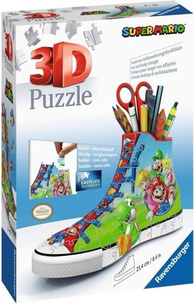 3D Sneaker Puzzle - Super Mario