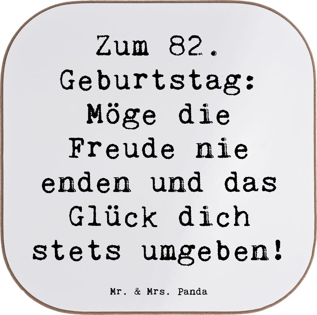 Mr. & Mrs. Panda Untersetzer für Gläser Spruch 82. Produktbild 