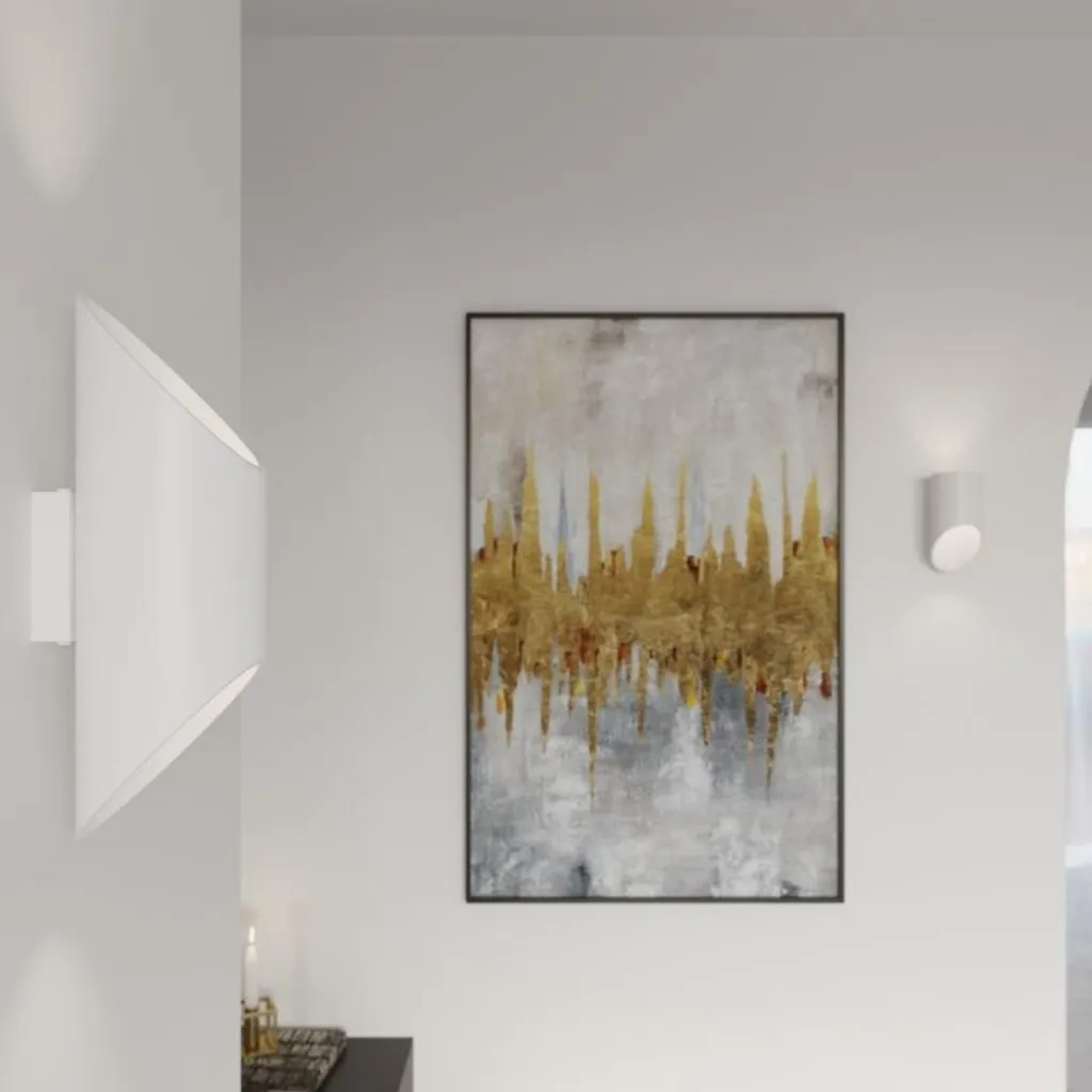 Lampe Murale Cylindrique Blanche G9 - Éclairage Mural Moderne et Discret