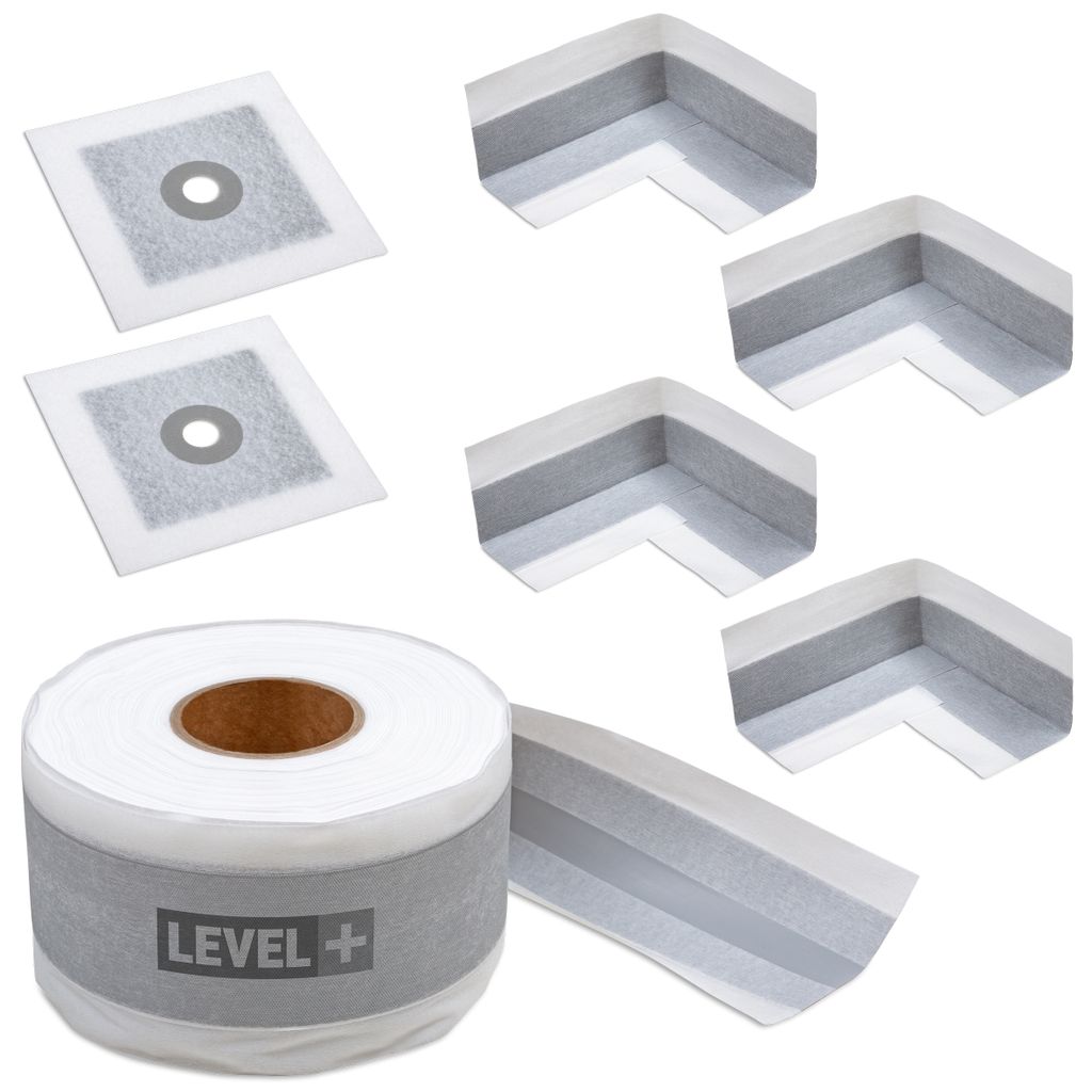 Dichtset Bandset Manschetten Dichtband Elastische Zone Dichtecken Ausdehnbar LEVEL+ EZ1