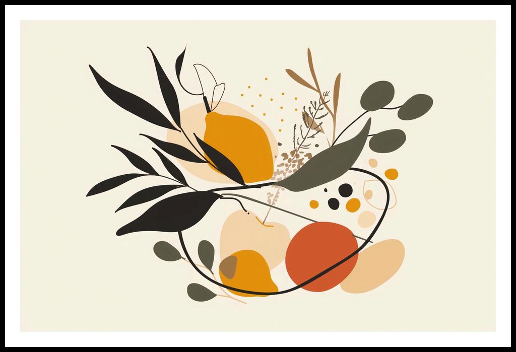 Plakat 91,5x60cm Botanischer Wirbel