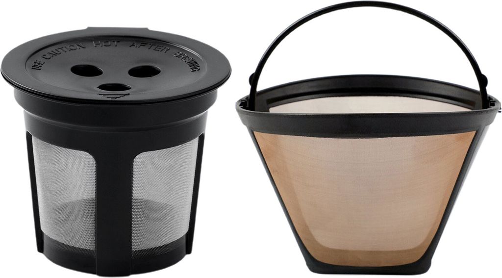 Kaffeefilterbecher mit Flip-Top-Design, wiederverwendbarer, lebensmittelechter, abnehmbarer, feinmaschiger Kaffeefilter für Ninja Dual Brew Pro