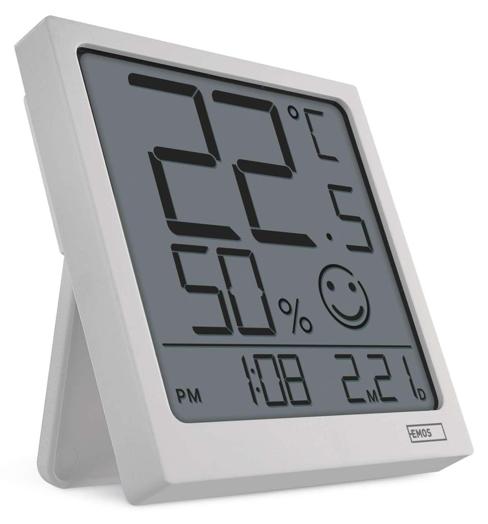 Digitales Thermometer mit Hygrometer, Funk-Sensor, Datum E0522