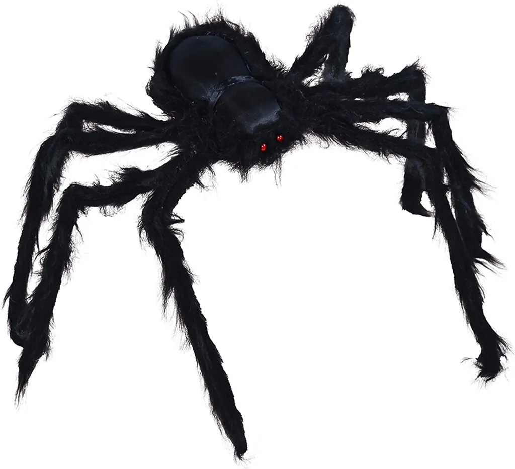 Araignée Géante Halloween 230 cm Violette - Déco Réaliste et Flippante
