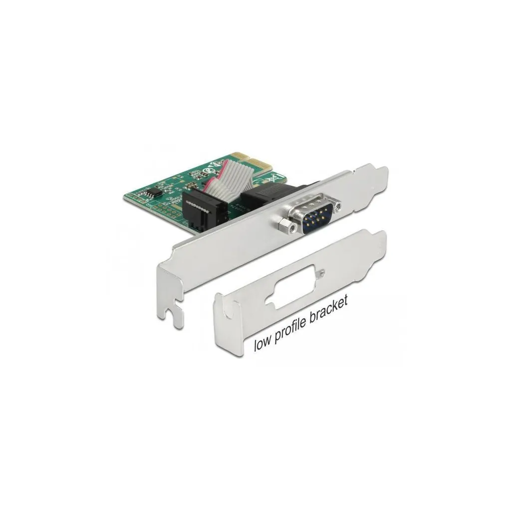 DeLock Scheda PCI Express a 1 x seriale RS-232 - Adattatore seriale - PCIe 2.0 a basso profilo - RS-232 x 1 (89948)