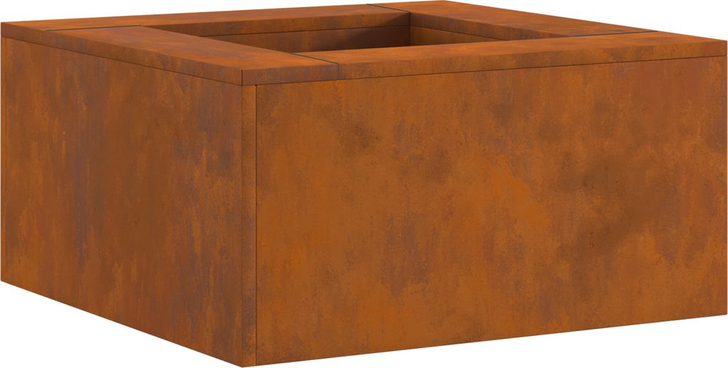 "2025"cloris Feuerstelle Quadratisch 60x60x30 cm Cortenstahl - Feuerkörbe & - schalen CHY62751