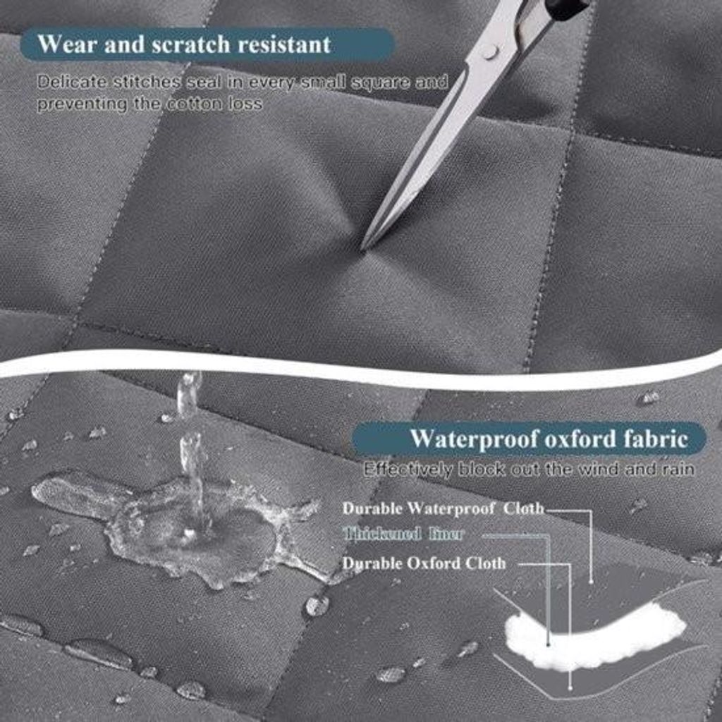 Dicker Thermovorhang Schutz vor Kälte für Haustür - 100 x 210 cm - Türvorhang Kälteschutz - Thermovorhang Tür - Zugluftstopper - Wasserdicht ...