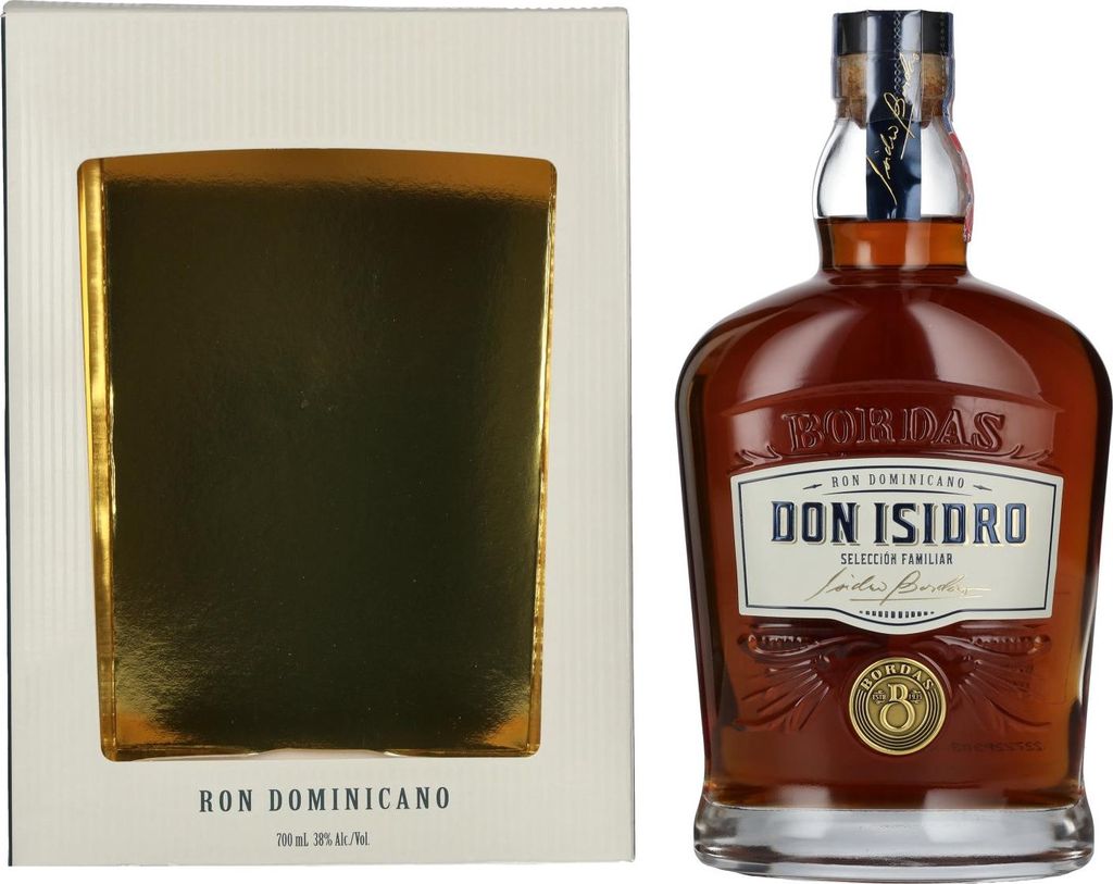 Don Isidro Selección Familiar Ron Dominicano 38% Vol. 0,7l in Geschenkbox