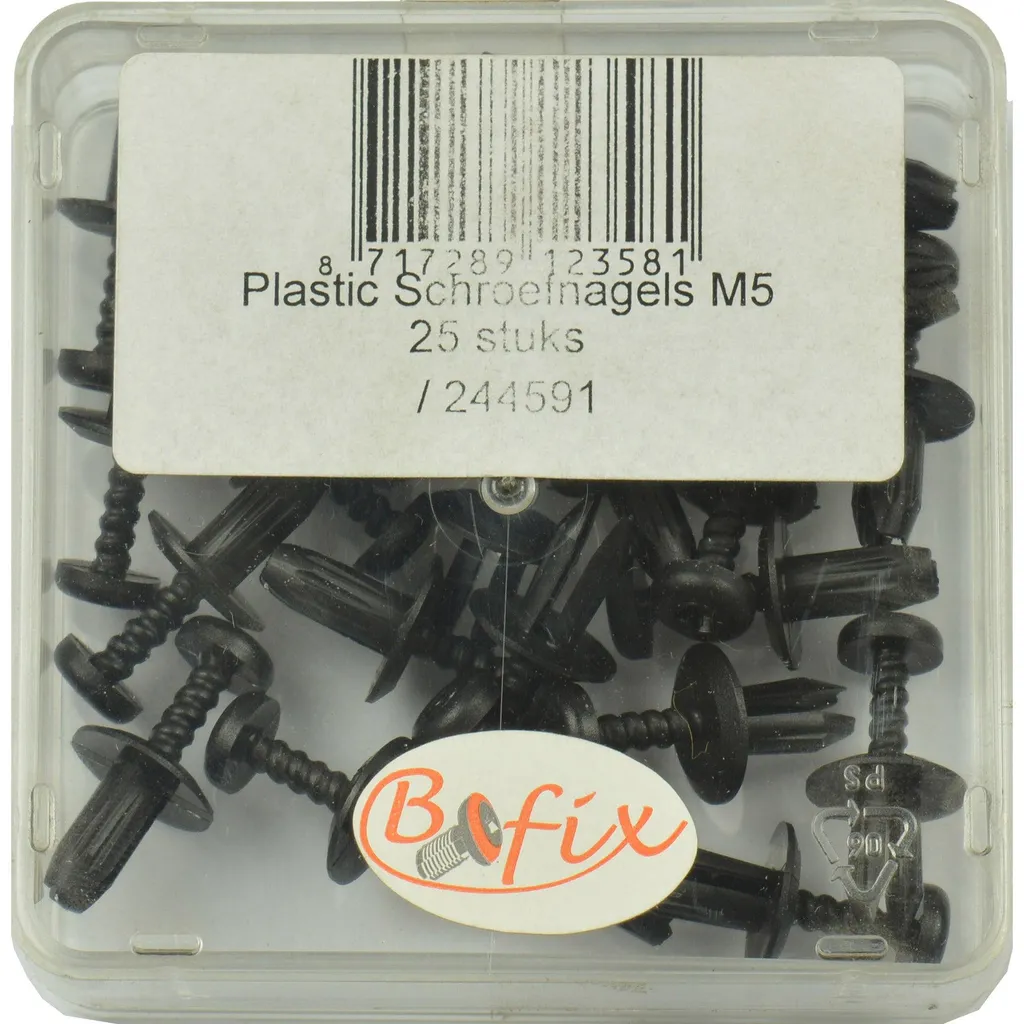 Vis en plastique M5 de 25mm Bofix pour panneau et carrosserie