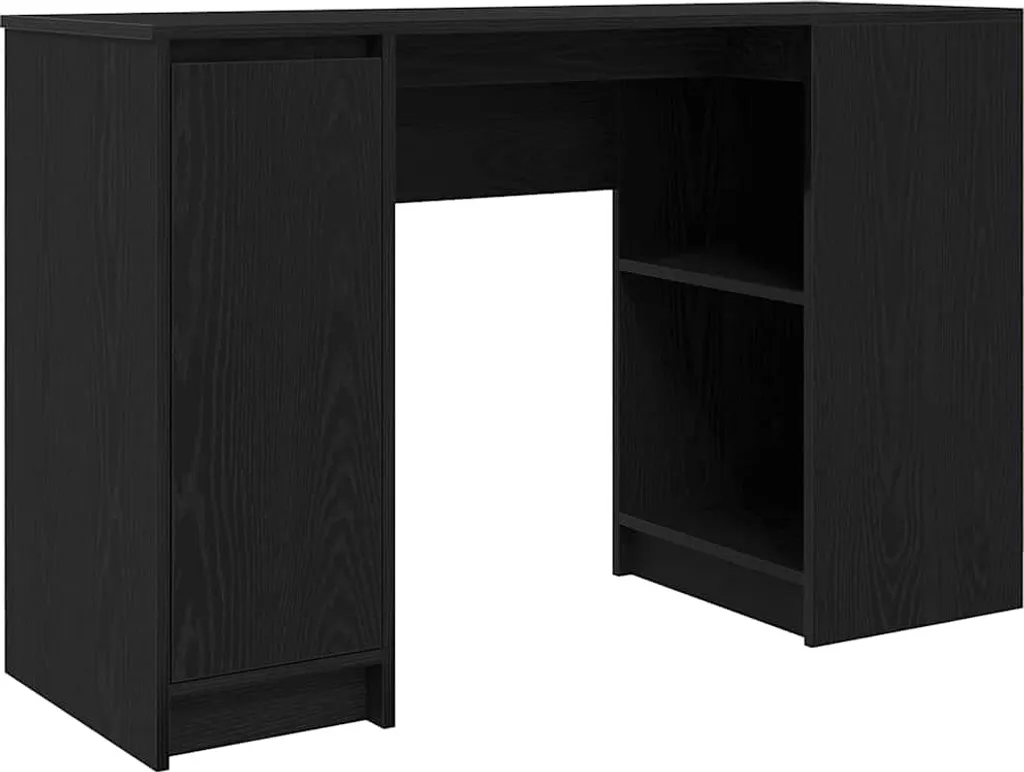 Scrivania Elegante SYFAX Rovere Nera 120cm - Arredo Studio di Classe