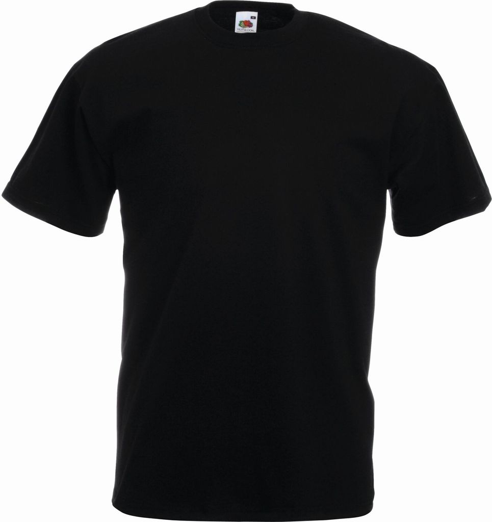 T-Shirt | Fruit of the Loom (FOL61036), Farbe:black, Größe:XXXXL