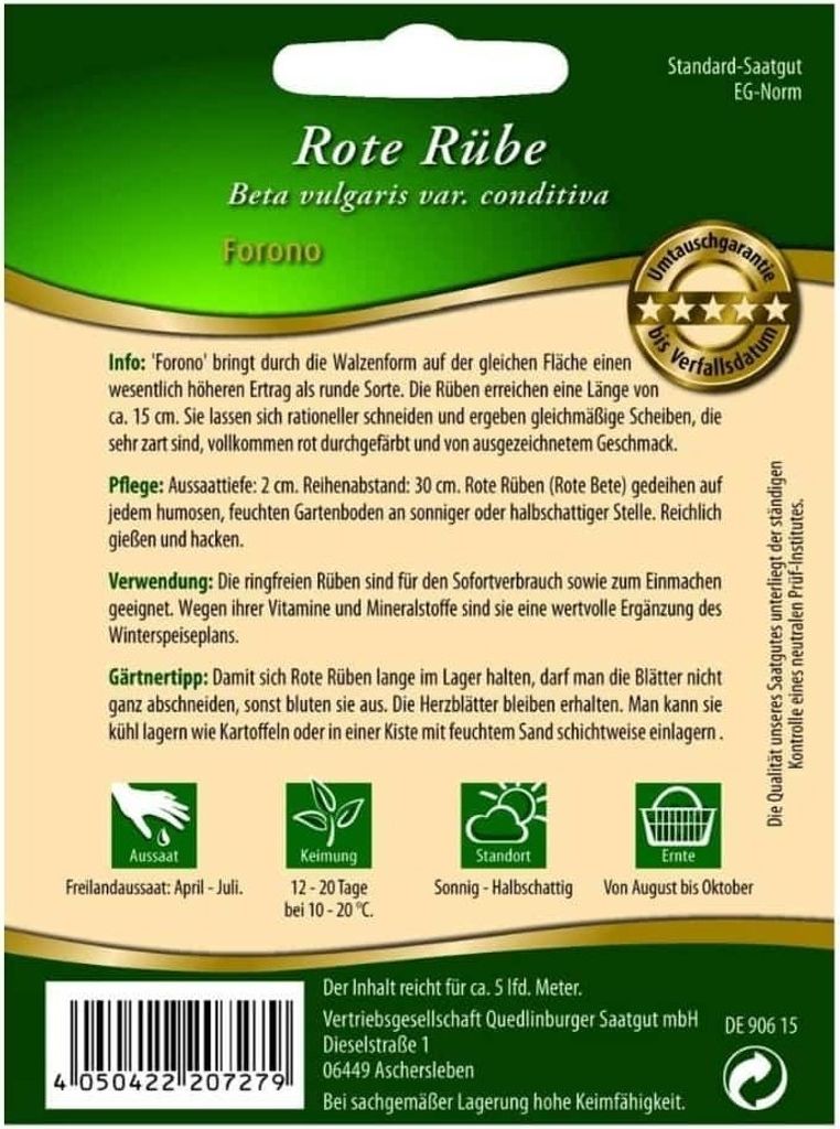 Rote Rübe, Forono Produktbild 