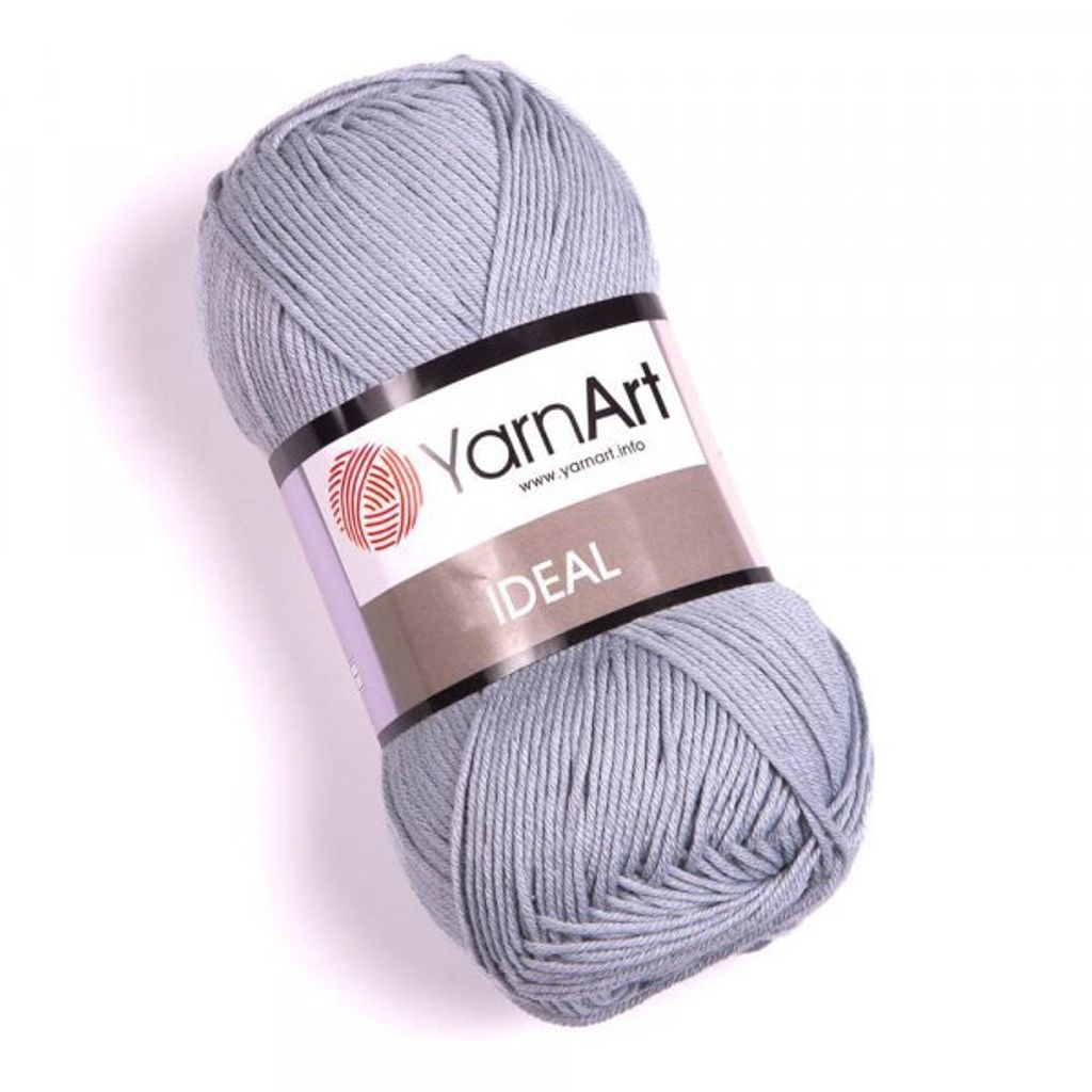 Yarn Art Ideal 244 Grey Pletacia priadza Obrázok produktu 