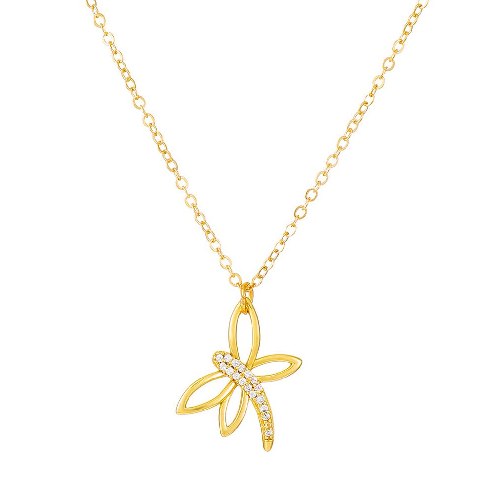INF Ketting met libel Goud Productafbeelding 
